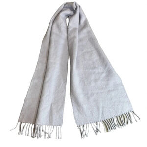 Peruvian 100% Baby Alpaca Light Purple Scraf With Fringe